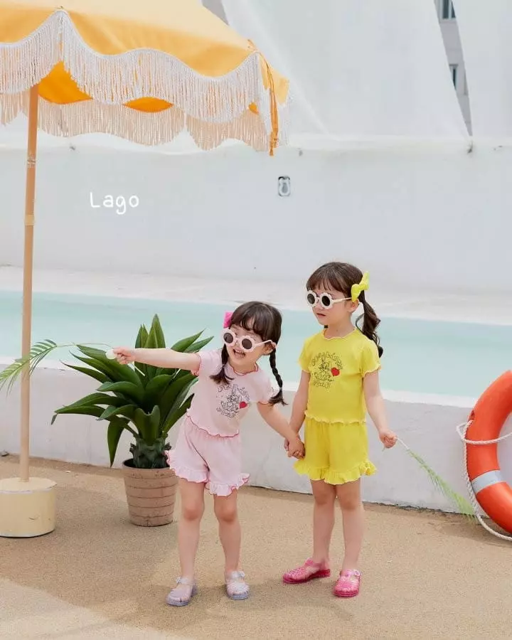Lago - Korean Children Fashion - #kidsstore - Cuty Top Bottom Set - 9