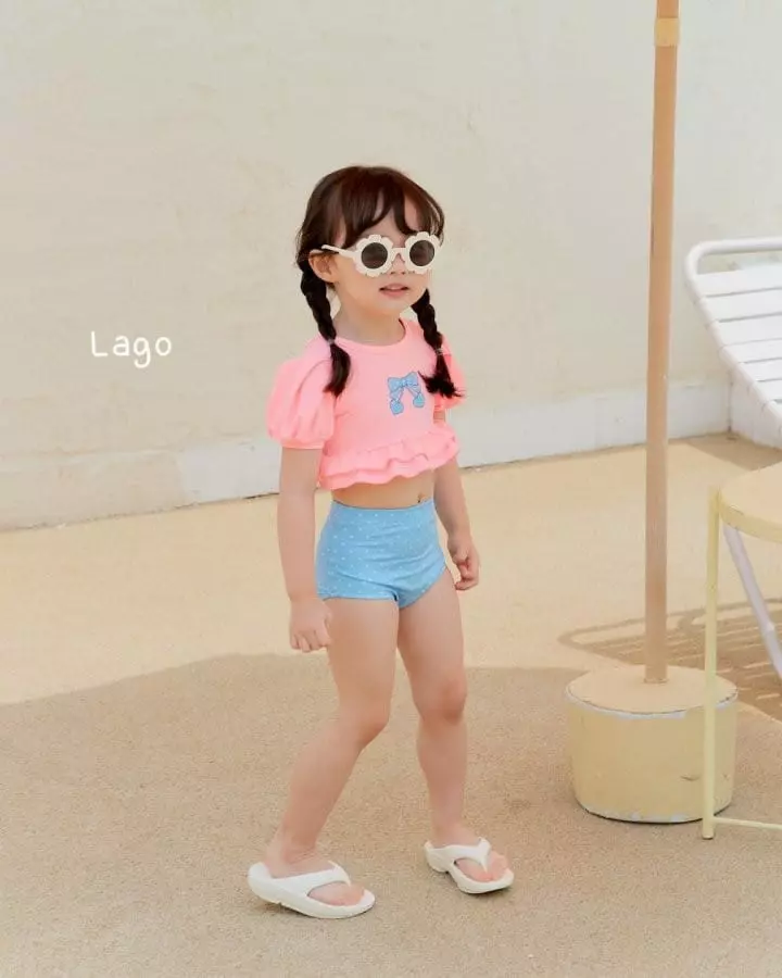 Lago - Korean Children Fashion - #kidsstore - Ribbon Bikini Swimwear - 6