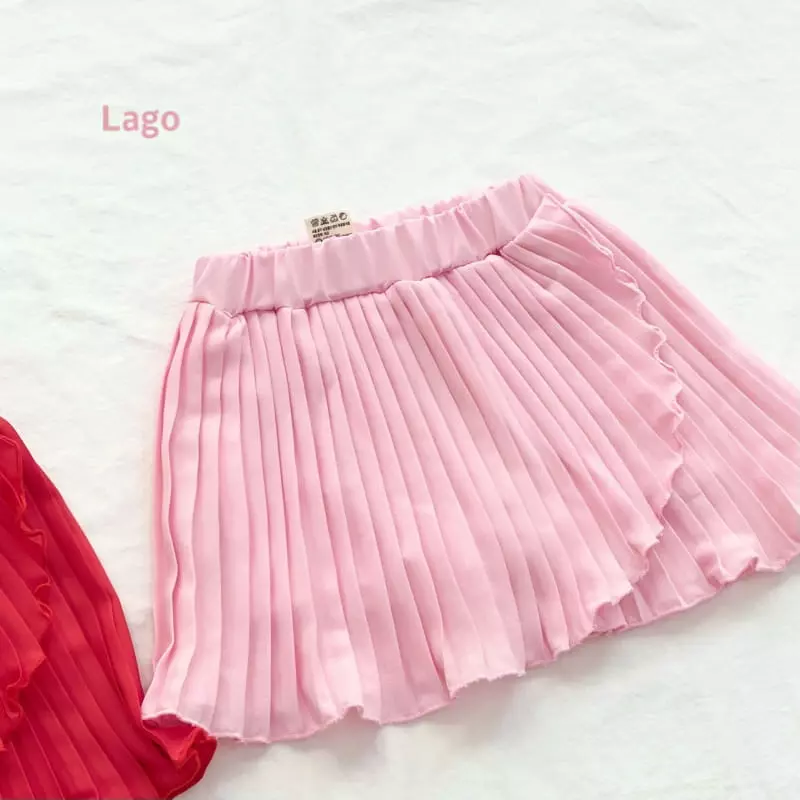 Lago - Korean Children Fashion - #kidzfashiontrend - Wrap Wrinkle Skirt