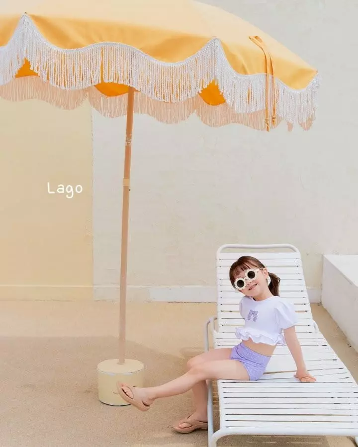 Lago - Korean Children Fashion - #kidzfashiontrend - Ribbon Bikini Swimwear - 7