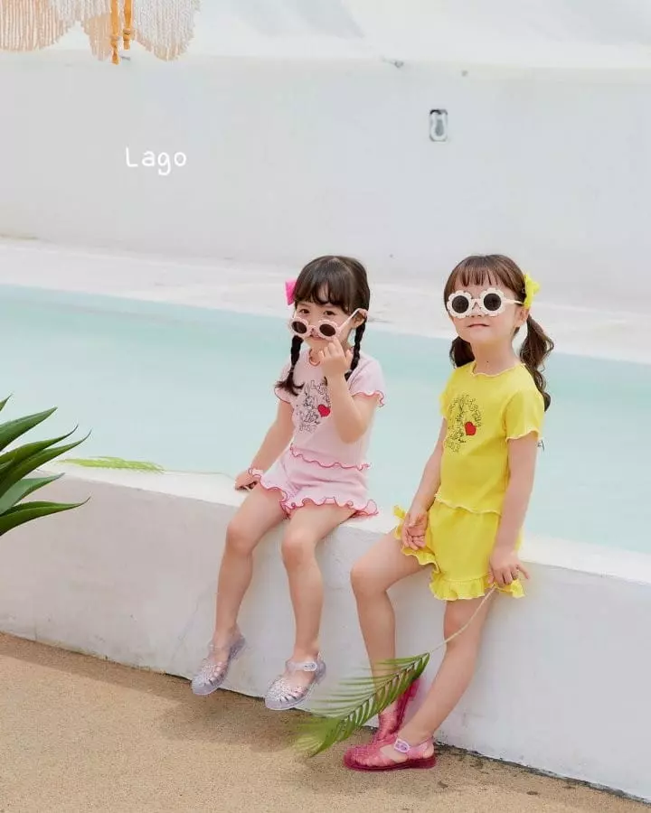 Lago - Korean Children Fashion - #littlefashionista - Cuty Top Bottom Set - 12