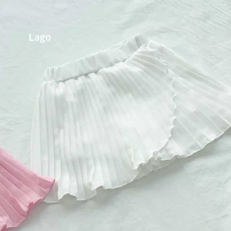 Lago - Korean Children Fashion - #littlefashionista - Wrap Wrinkle Skirt - 3
