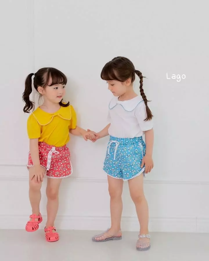 Lago - Korean Children Fashion - #magicofchildhood - Ribbon Lace Shorts - 2