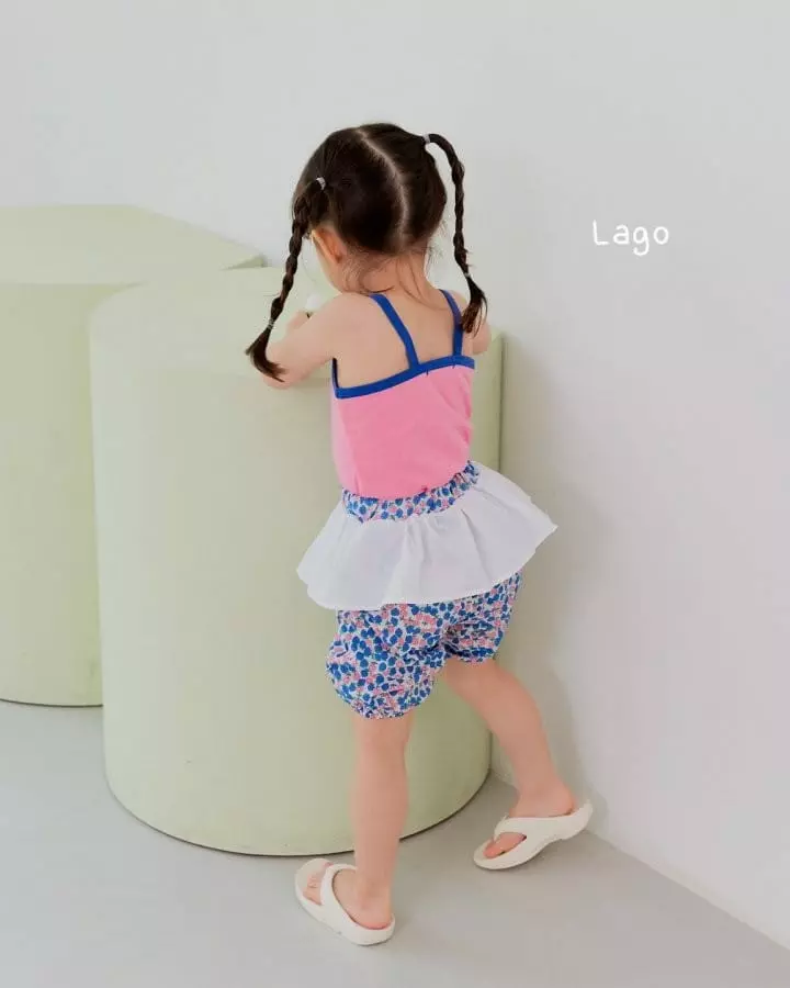 Lago - Korean Children Fashion - #minifashionista - Strawberry Apron Pants - 9
