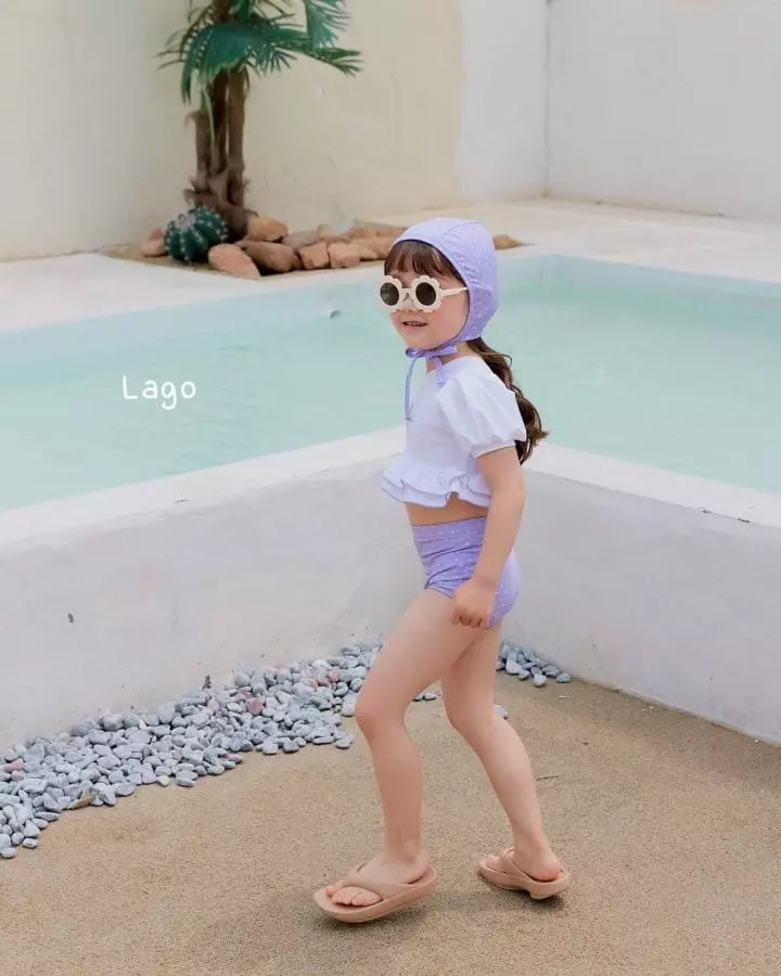 Lago - Korean Children Fashion - #minifashionista - Ribbon Bikini Swimwear - 11