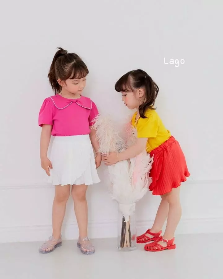 Lago - Korean Children Fashion - #prettylittlegirls - Modal Ribbon Tee - 11
