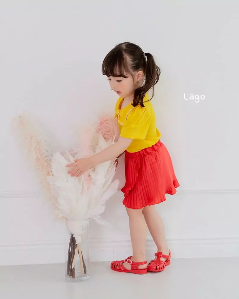 Lago - Korean Children Fashion - #prettylittlegirls - Wrap Wrinkle Skirt - 6