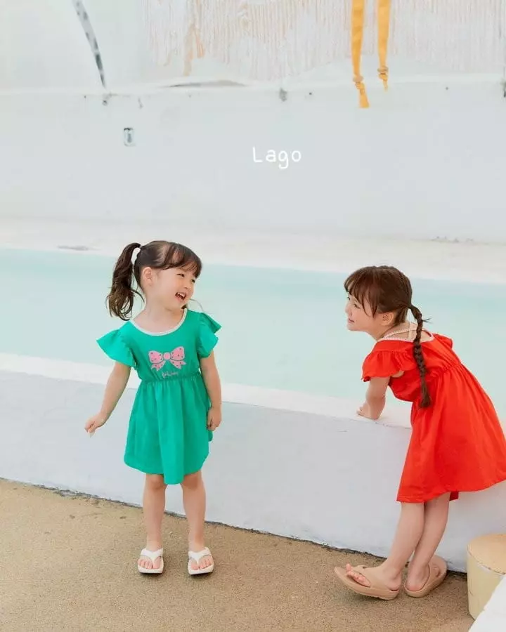 Lago - Korean Children Fashion - #toddlerclothing - Candy Ribbon One-piece - 4