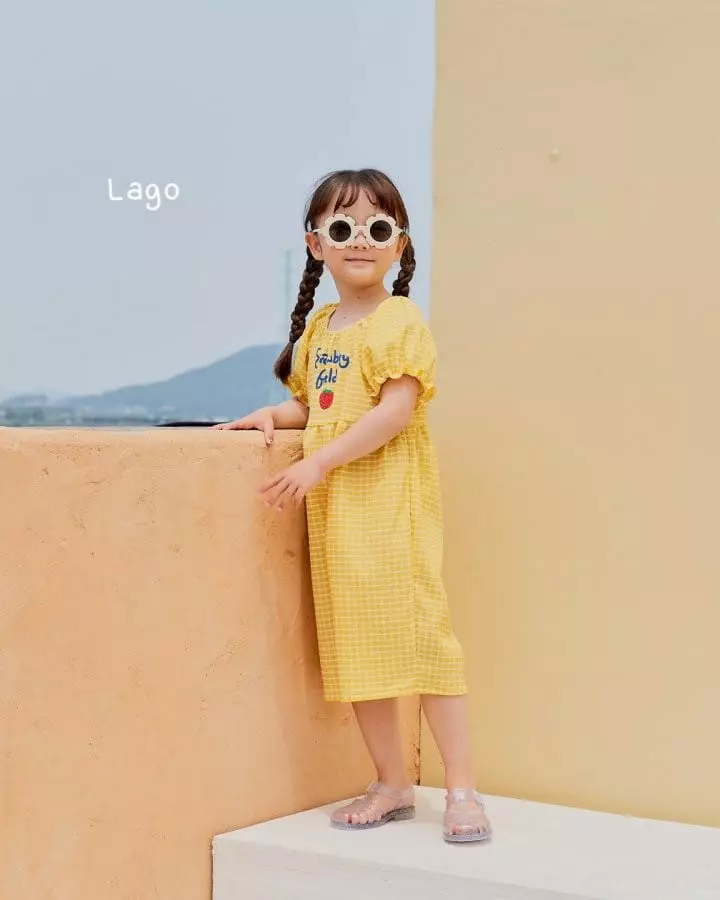 Lago - Korean Children Fashion - #todddlerfashion - Strawberry Jumpsuit - 3