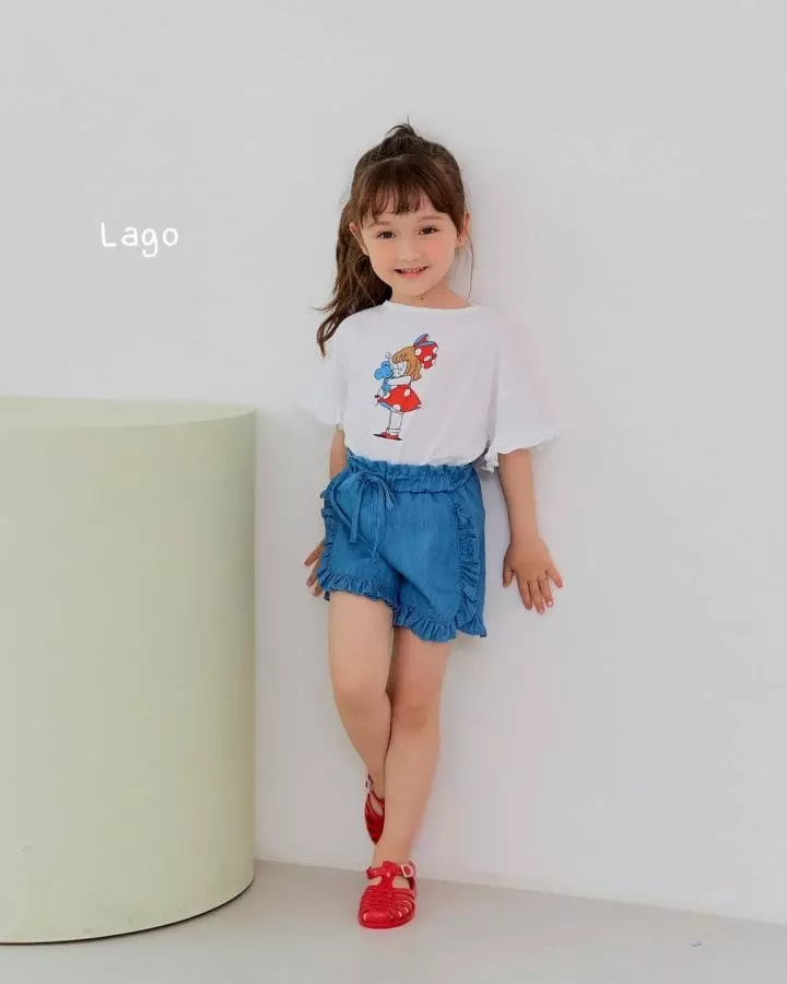 Lago - Korean Children Fashion - #todddlerfashion - Lovely Frill Shorts
