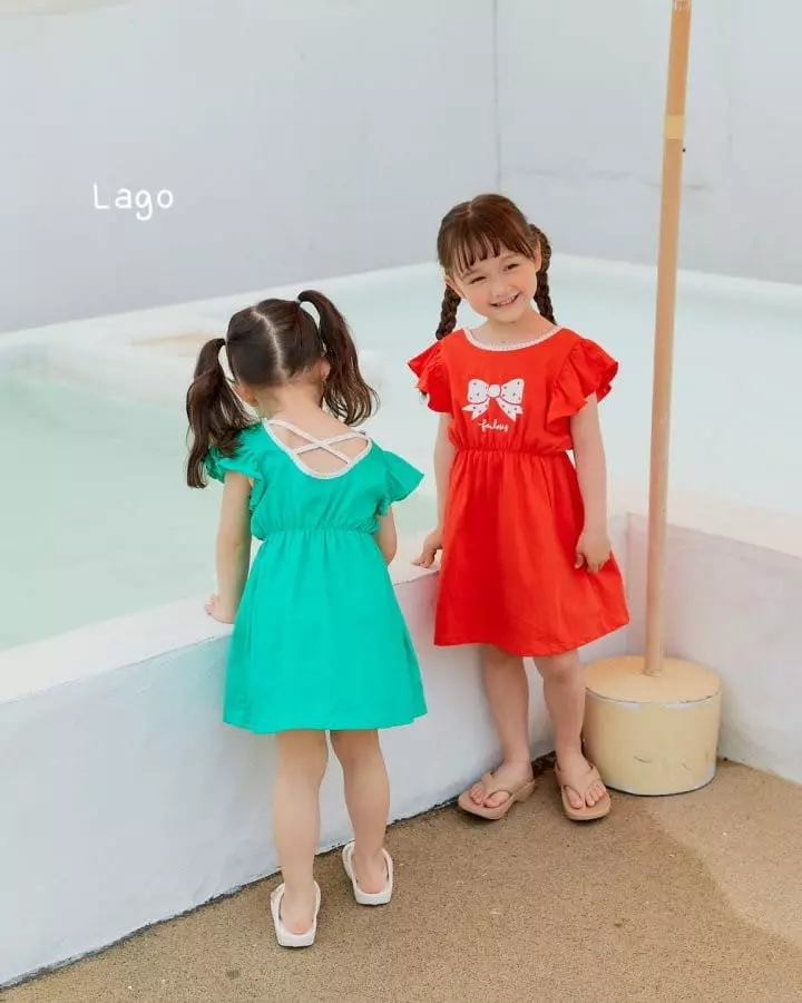 Lago - Korean Children Fashion - #toddlerclothing - Candy Ribbon One-piece - 3