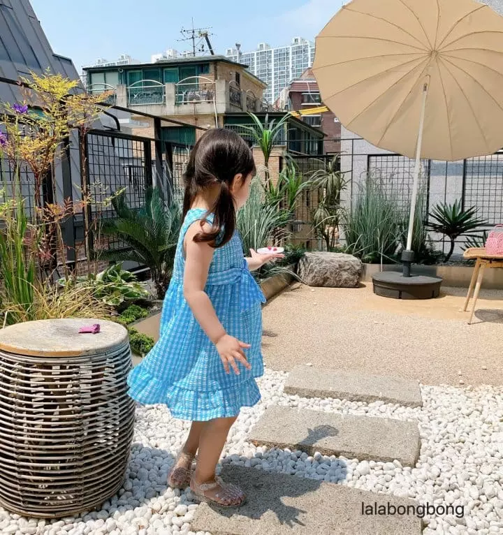 Lalabongbong - Korean Children Fashion - #Kfashion4kids - Big Ribbon One-piece - 5