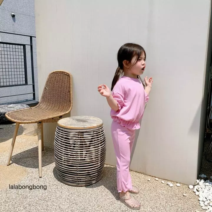 Lalabongbong - Korean Children Fashion - #childrensboutique - Cotton Candy Top Bottom Set - 11