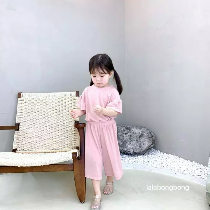 Lalabongbong - Korean Children Fashion - #designkidswear - Shirring Capri Top Bottom Set - 11