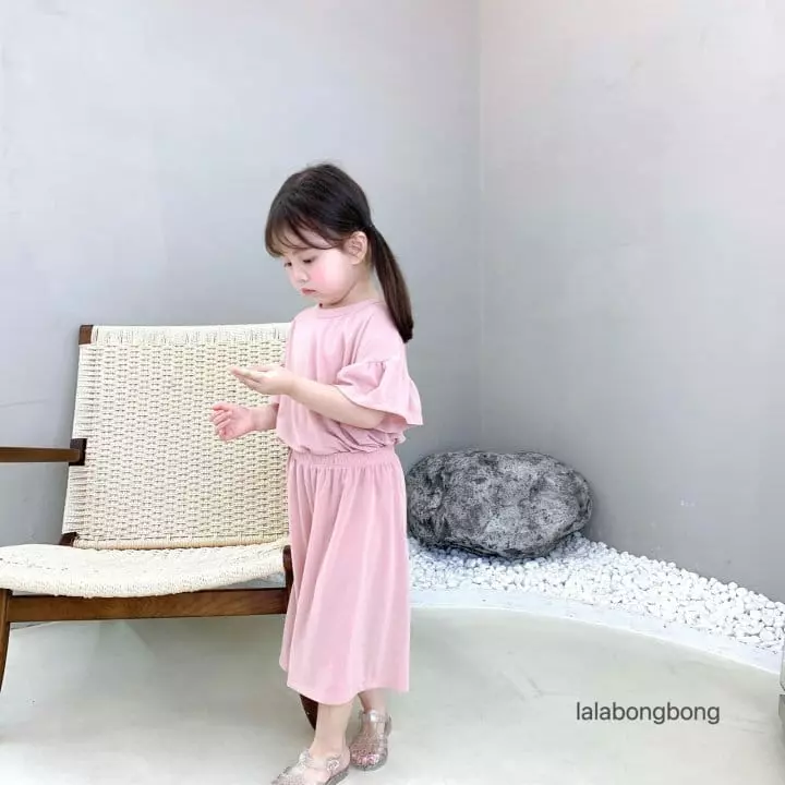 Lalabongbong - Korean Children Fashion - #discoveringself - Shirring Capri Top Bottom Set - 12
