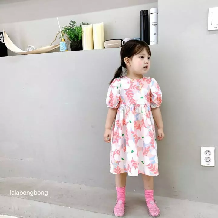 Lalabongbong - Korean Children Fashion - #fashionkids - Joy Puff One-piece - 2