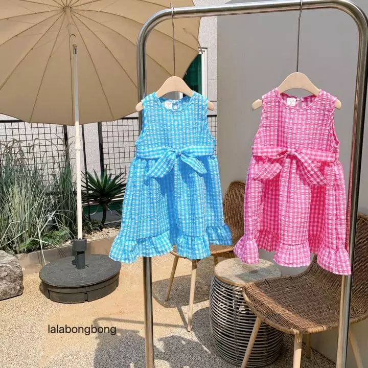 Lalabongbong - Korean Children Fashion - #fashionkids - Big Ribbon One-piece