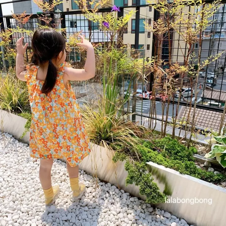 Lalabongbong - Korean Children Fashion - #kidsshorts - Square Sleeveless One-piece - 5