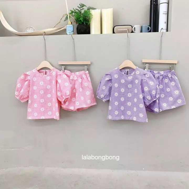 Lalabongbong - Korean Children Fashion - #kidsstore - Sweet Top Bottom Set