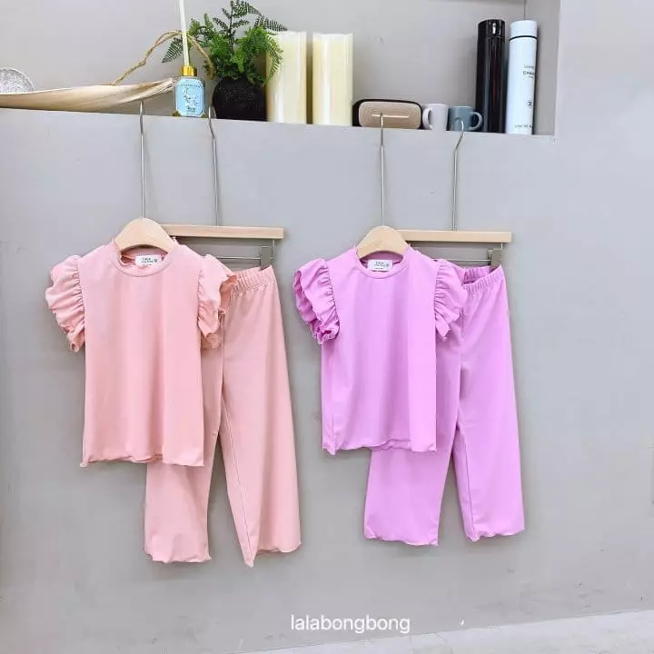 Lalabongbong - Korean Children Fashion - #littlefashionista - Wing Top Bottom Set