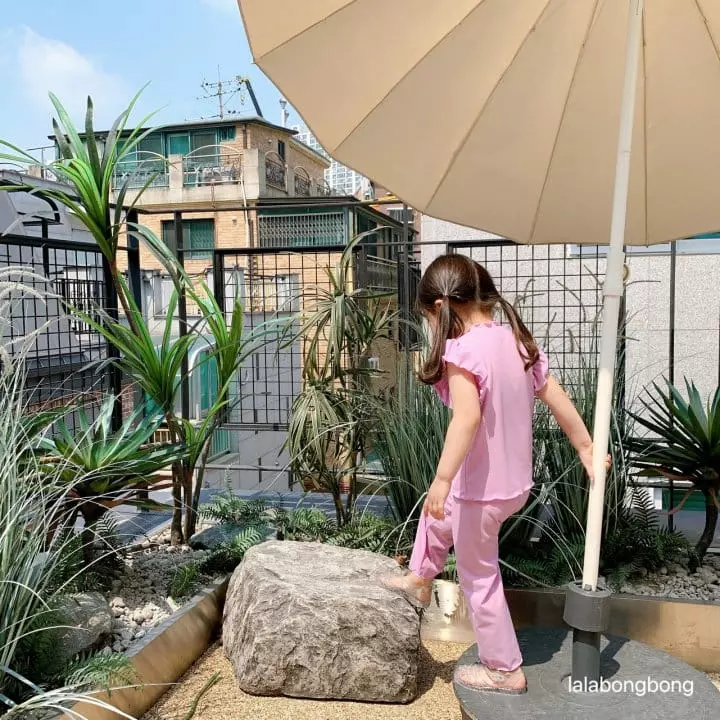Lalabongbong - Korean Children Fashion - #minifashionista - Wing Top Bottom Set - 3
