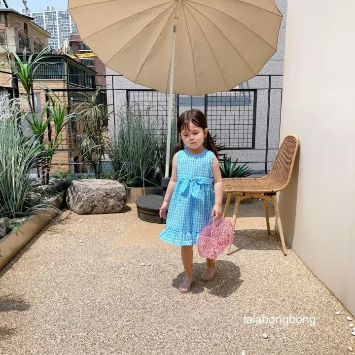Lalabongbong - Korean Children Fashion - #prettylittlegirls - Big Ribbon One-piece - 9
