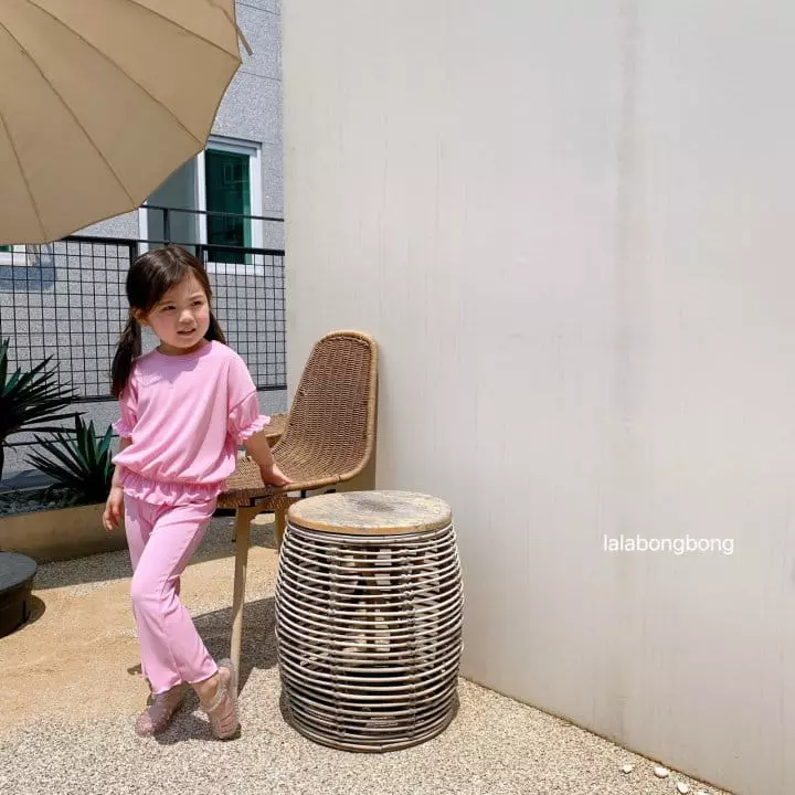 Lalabongbong - Korean Children Fashion - #prettylittlegirls - Cotton Candy Top Bottom Set - 6