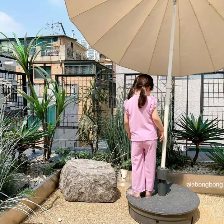 Lalabongbong - Korean Children Fashion - #minifashionista - Wing Top Bottom Set - 4