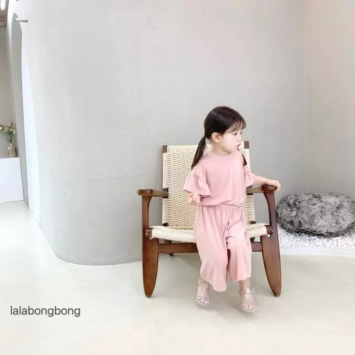 Lalabongbong - Korean Children Fashion - #stylishchildhood - Shirring Capri Top Bottom Set - 8
