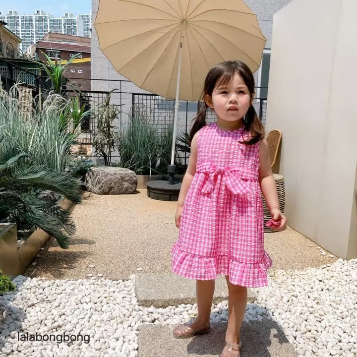 Lalabongbong - Korean Children Fashion - #toddlerclothing - Big Ribbon One-piece - 11