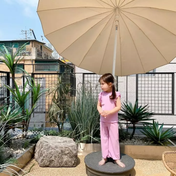Lalabongbong - Korean Children Fashion - #toddlerclothing - Wing Top Bottom Set - 6