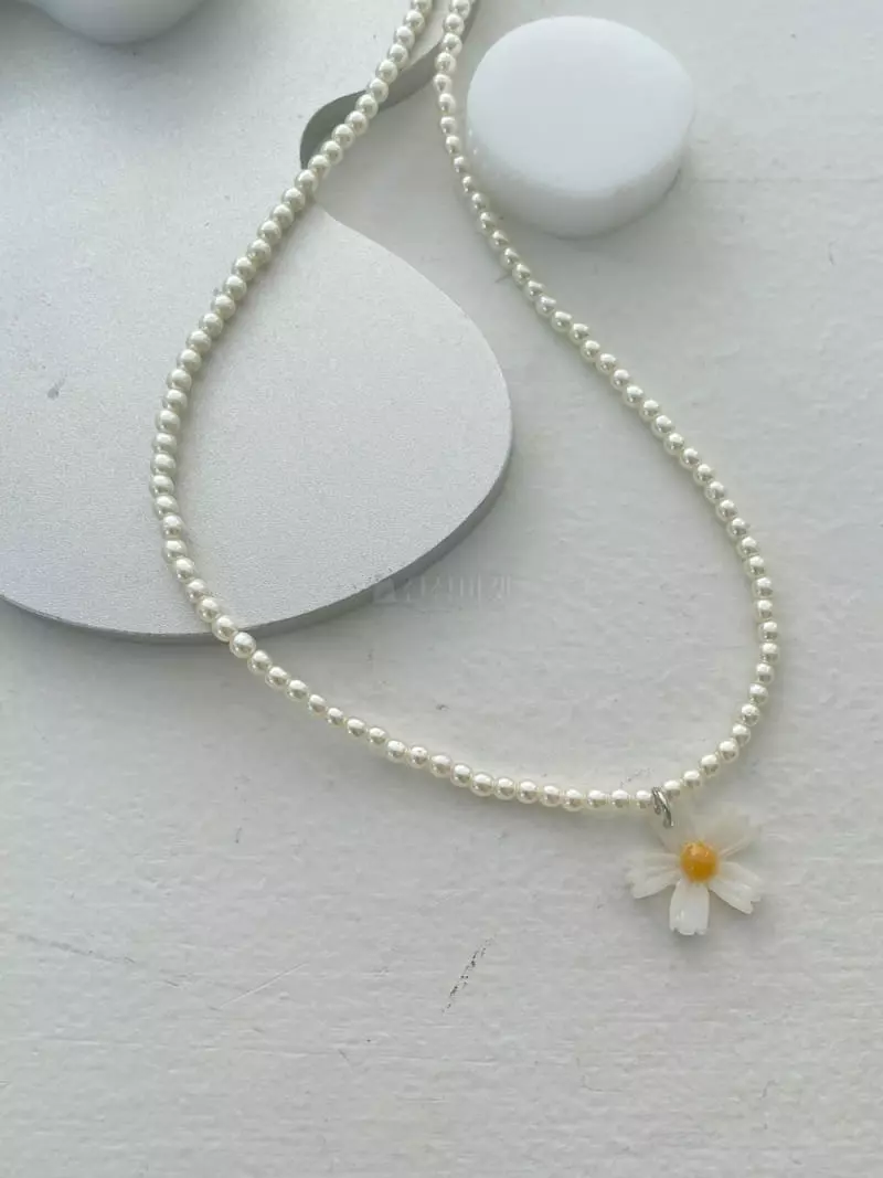 Lapin - Korean Women Fashion - #momslook - FLower Necklace - 2