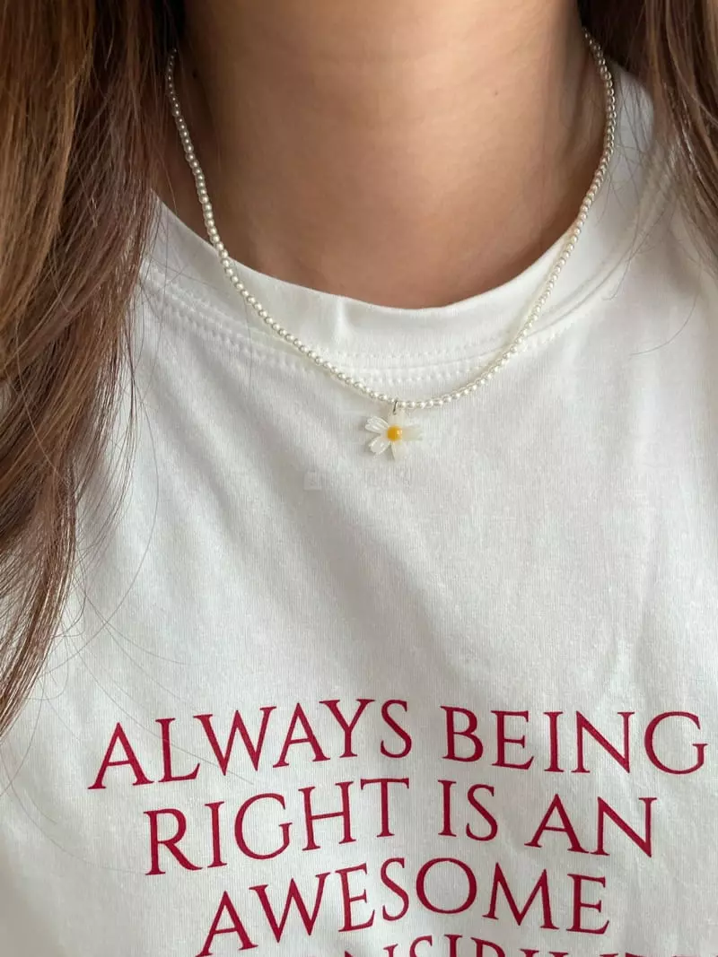 Lapin - Korean Women Fashion - #womensfashion - FLower Necklace - 4