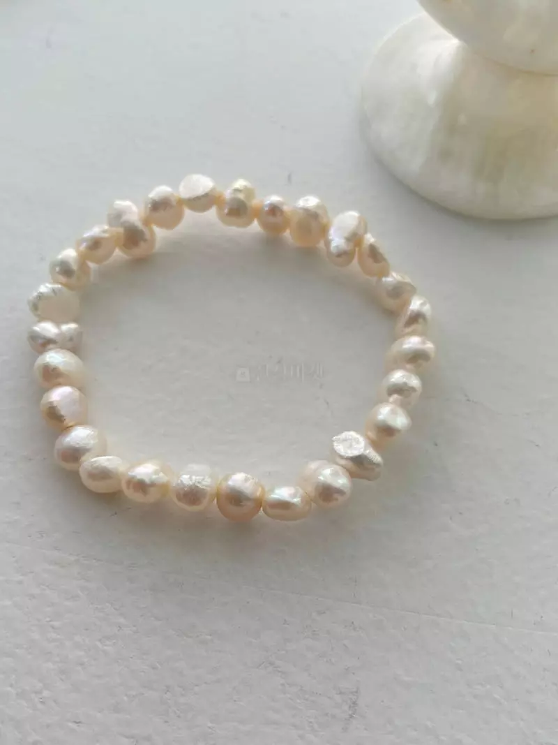 Lapin - Korean Women Fashion - #momslook - Moddang Pearl Bracelet