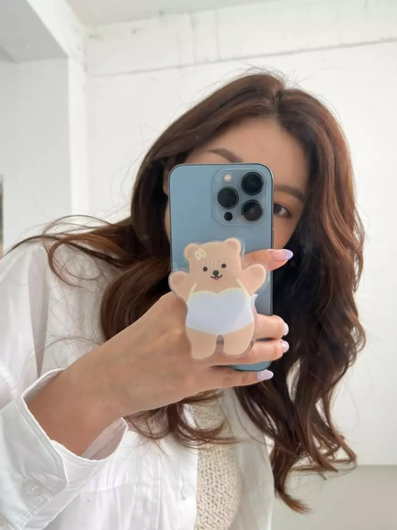 Lapin - Korean Women Fashion - #womensfashion - Cuty Bear Griptok - 4