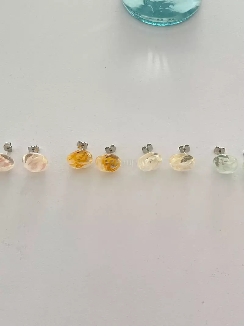Lapin - Korean Women Fashion - #momslook - Leaf Earring - 2