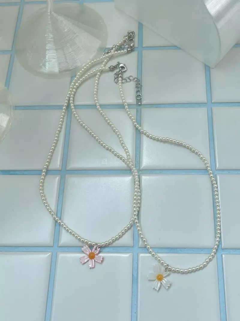 Lapin - Korean Women Fashion - #thelittlethings - FLower Necklace