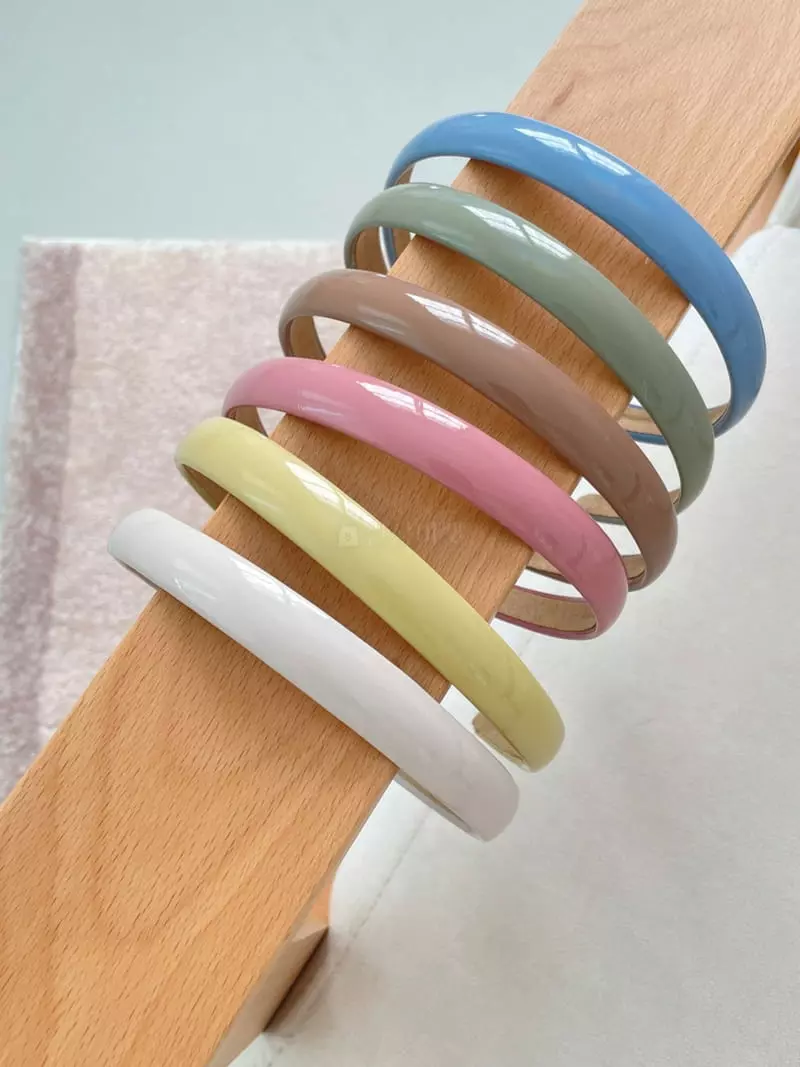 Lapin - Korean Women Fashion - #thelittlethings - Bling Pastel Slim Hairband - 3