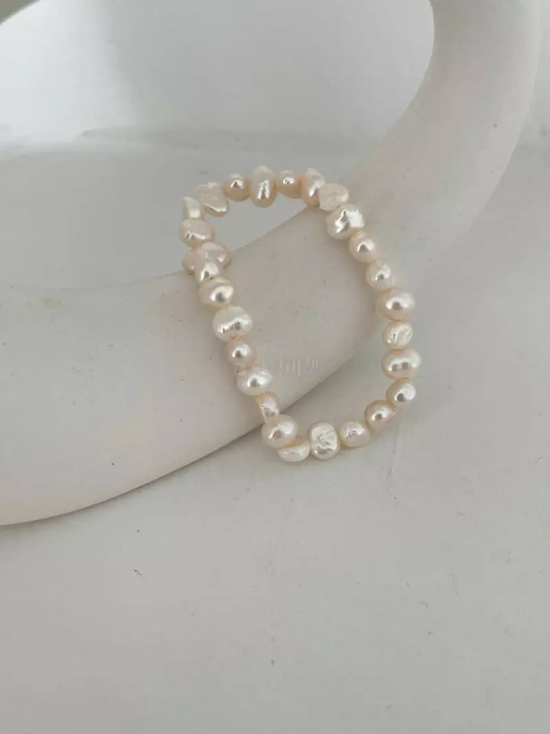 Lapin - Korean Women Fashion - #womensfashion - Moddang Pearl Bracelet - 2