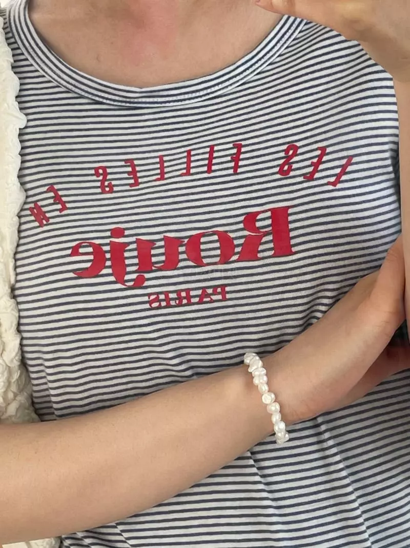 Lapin - Korean Women Fashion - #momslook - Moddang Pearl Bracelet - 4