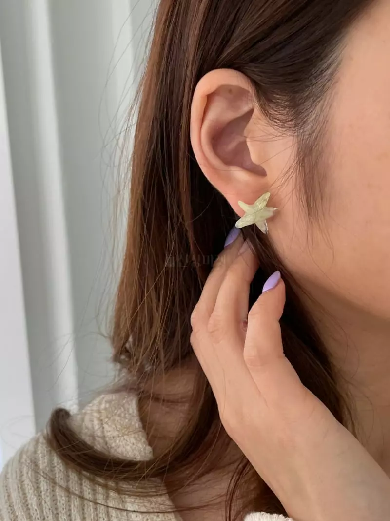 Lapin - Korean Women Fashion - #womensfashion - Starfish Earring - 2