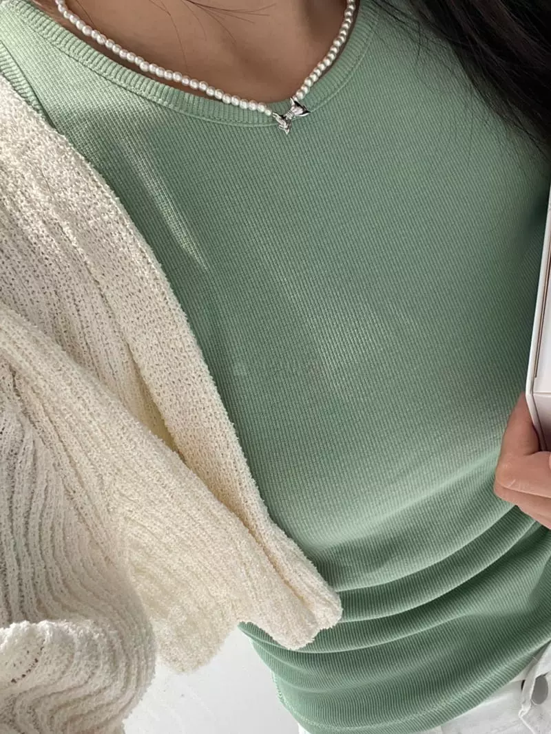 Lapin - Korean Women Fashion - #womensfashion - Mini Ribbon Necklace - 3