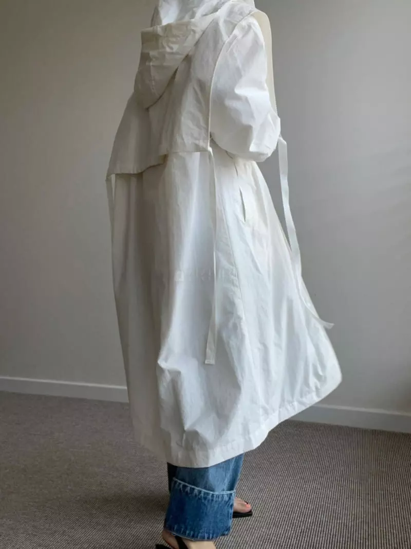 Le Ppl - Korean Women Fashion - #momslook - Ruff Hoody Jacket - 3