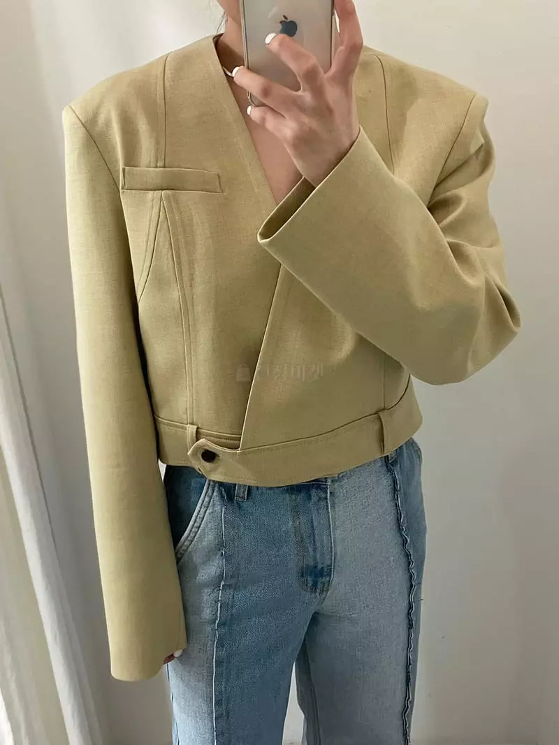 Le Ppl - Korean Women Fashion - #pursuepretty - Squared Jacket