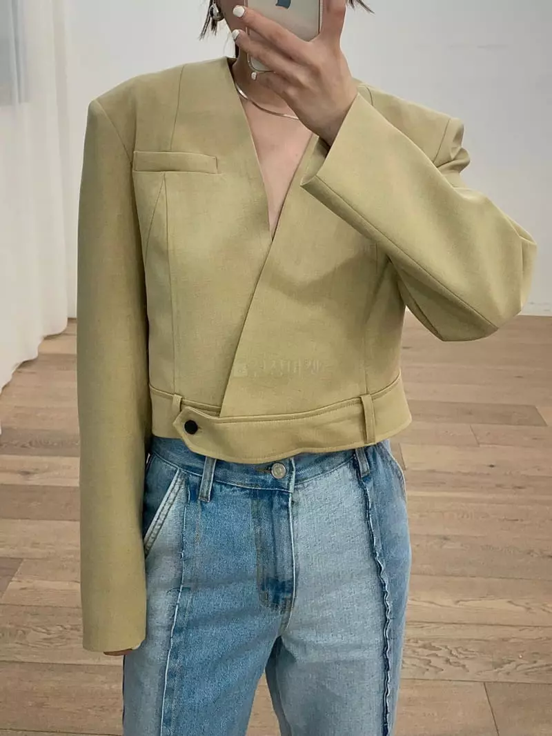Le Ppl - Korean Women Fashion - #romanticstyle - Squared Jacket - 3