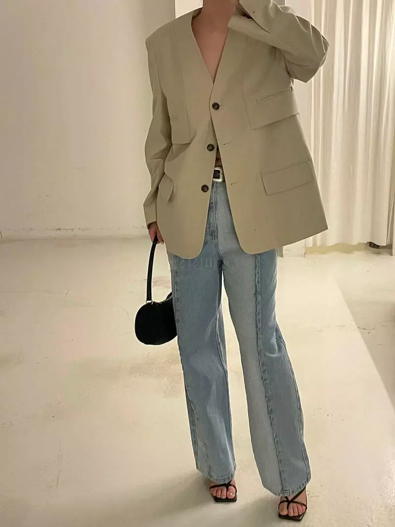 Le Ppl - Korean Women Fashion - #thatsdarling - Cutting Jeans - 3
