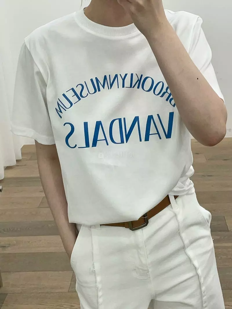 Le Ppl - Korean Women Fashion - #vintagekidsstyle - Dals Tee - 3