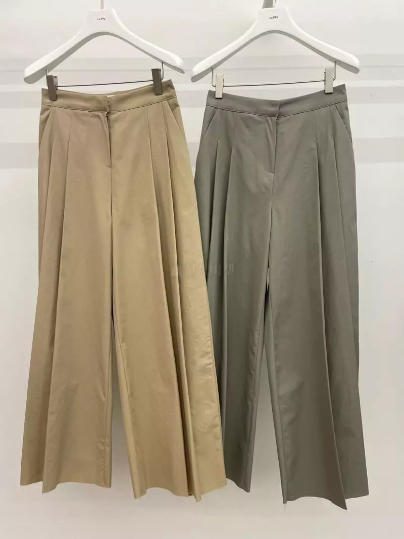 Le Ppl - Korean Women Fashion - #momslook - Rinkle Wide Pants - 4