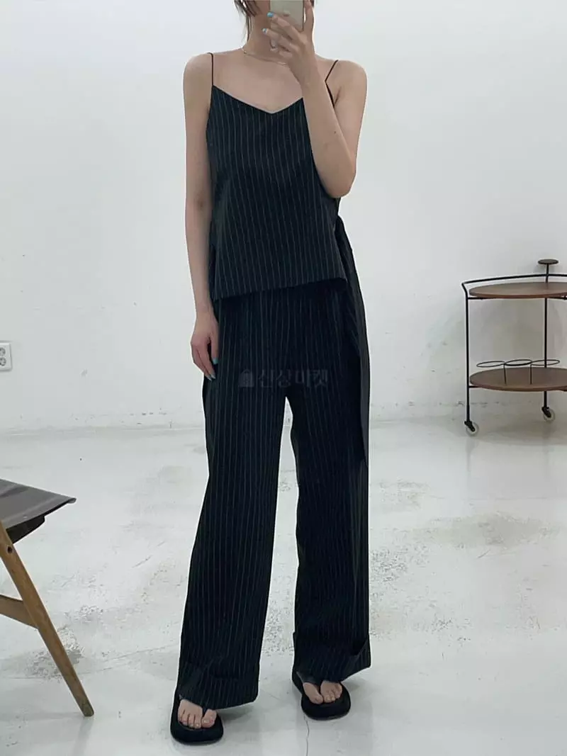 Le Ppl - Korean Women Fashion - #womensfashion - Stripes Pants - 2