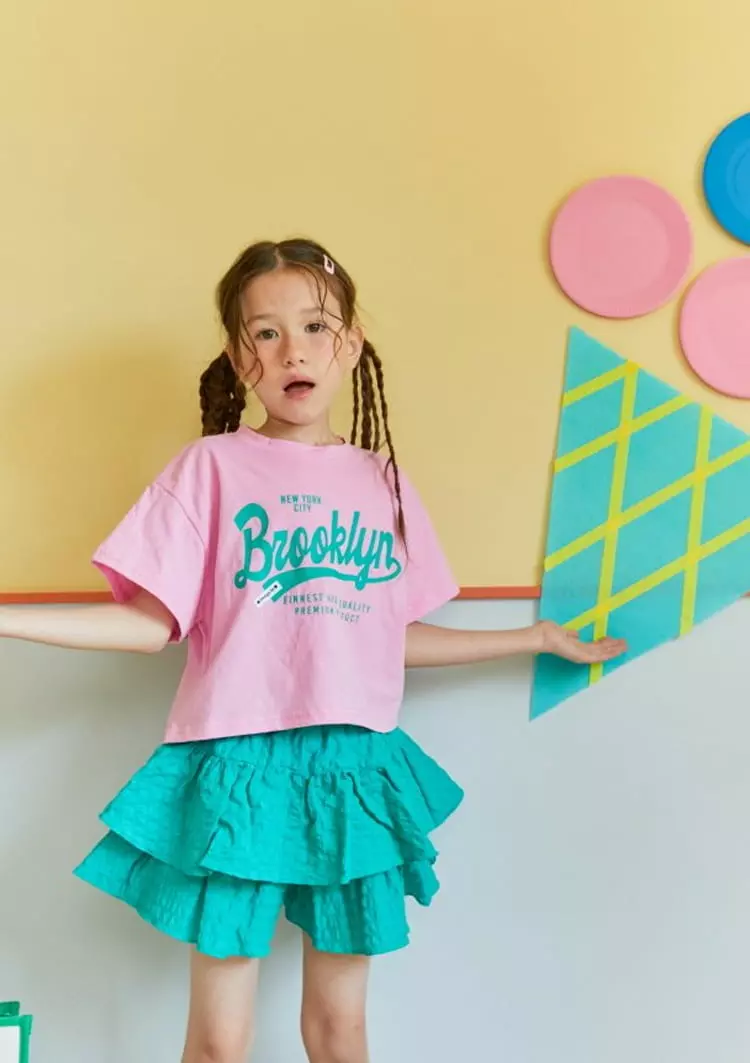 Lilas - Korean Children Fashion - #childofig - Brooklyn Crop Tee - 3